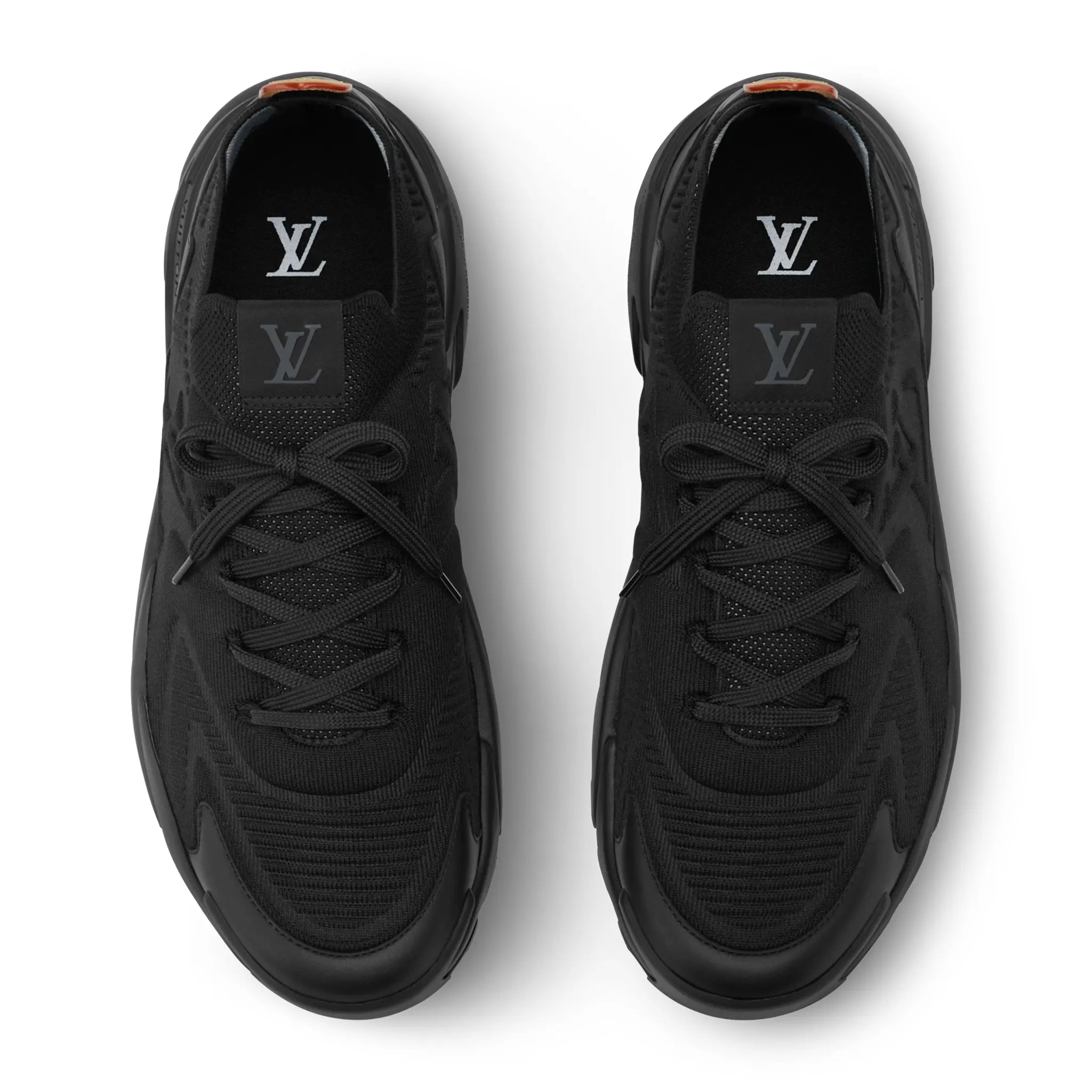 Upper Side View Of Louis Vuitton LV Runner Tatic Triple Black 1AINL3